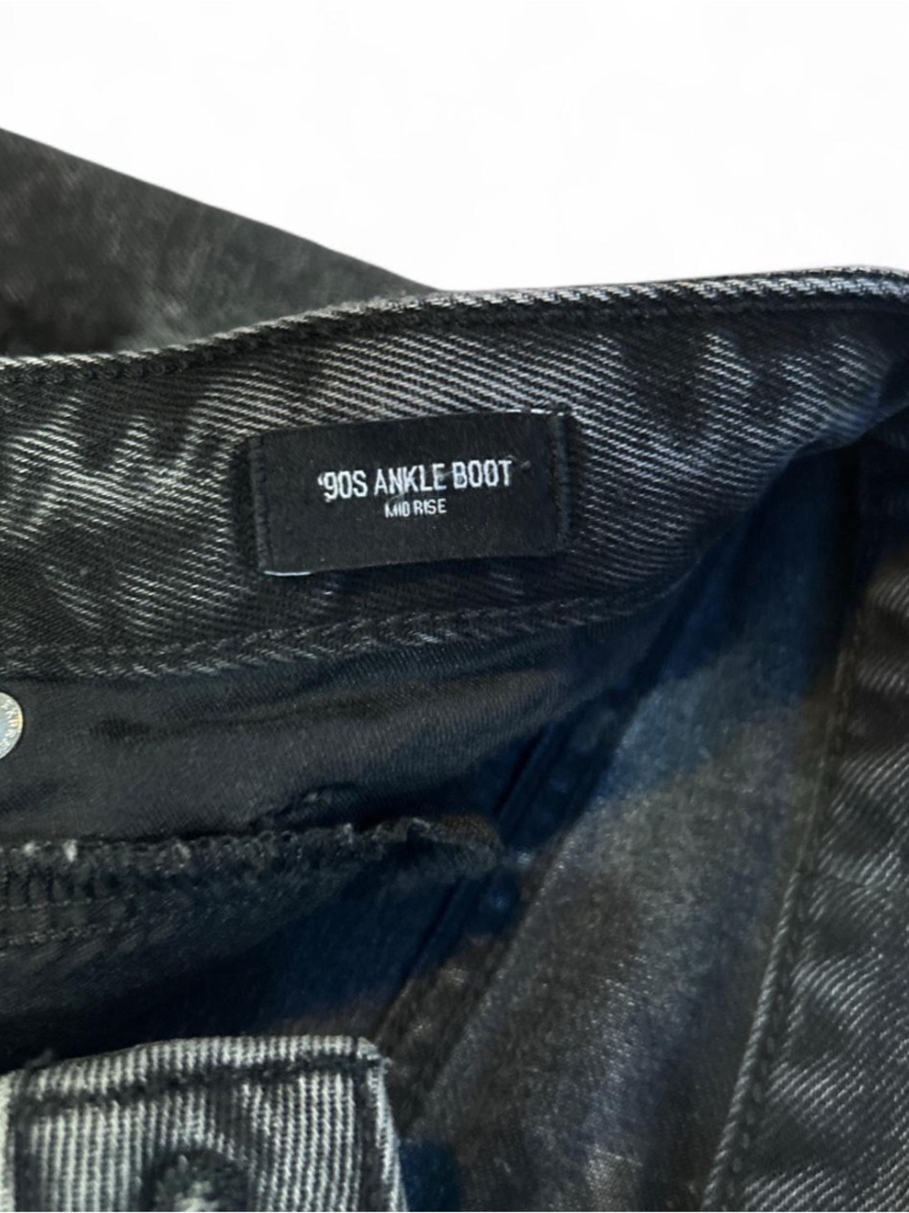 Express Mid Rise Distressed Jeans - Picture 3 of 5